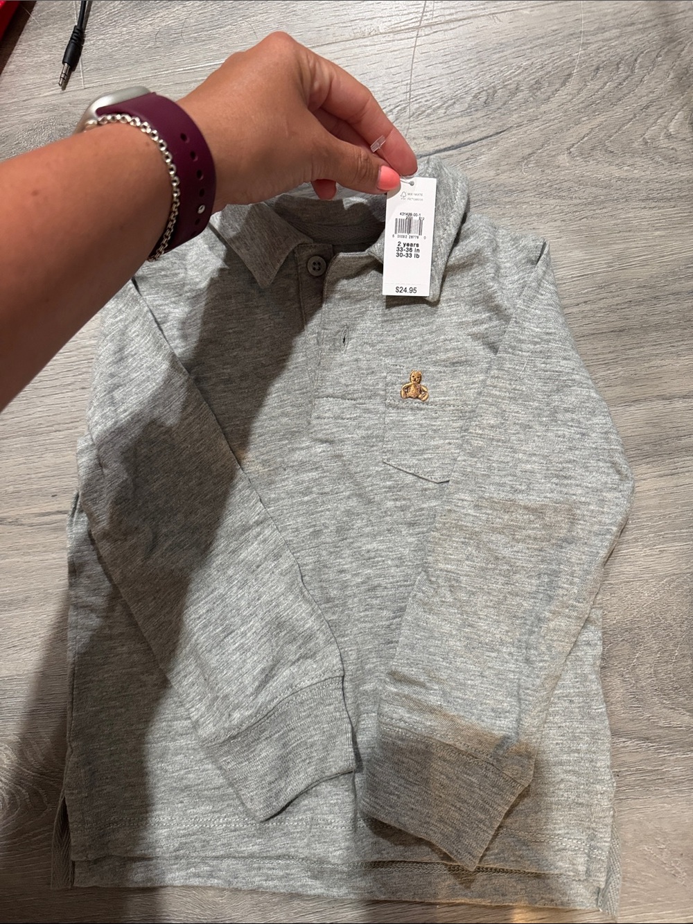 Gap boys polo long sleeve
